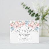 Carte Postale Faire-part de mariage floral botanique rustique ro (Debout devant)