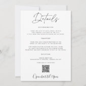 Carte postale faire-part de mariage, invitation de (Dos)