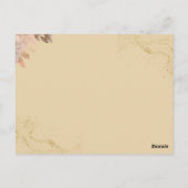 Carte Postale Faire-part de mariage islamique vert (Dos)