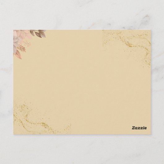 Carte Postale Faire-part de mariage islamique vert (Dos)