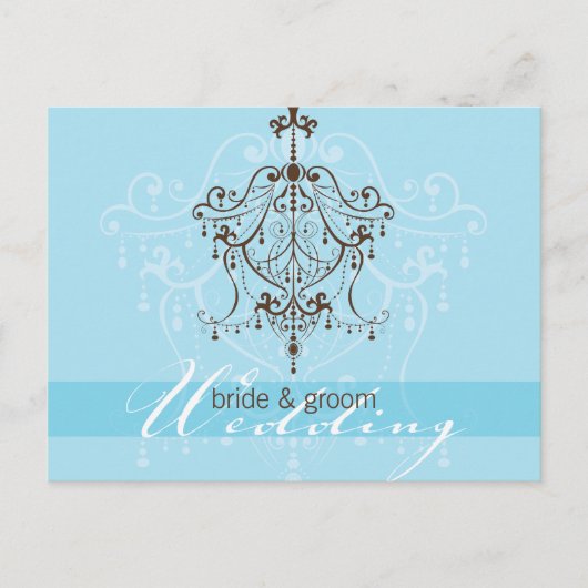 Carte Postale FAIRE-PART DE MARIAGE :: lustre (Devant)