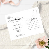 Carte Postale Faire-part de mariage moderne avec collage de 3 ph