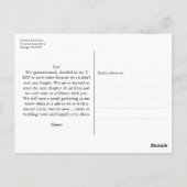 Carte Postale Faire-part de mariage officiel pour un mariage cél (Dos)