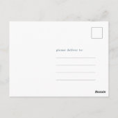 Carte Postale Faire-part de mariage Papillon Pastel Magnolias Sa (Dos)