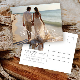 Carte Postale Faire part de mariage photo complète Topographie M