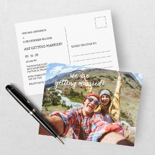Carte Postale Faire-part de mariage photo moderne