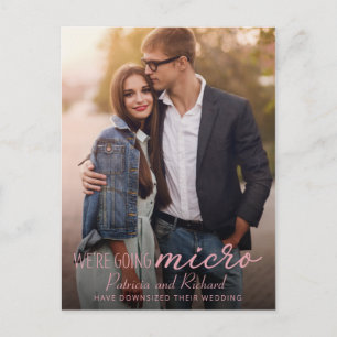 Carte Postale Faire-Part de Mariage Réduction Cute Photo