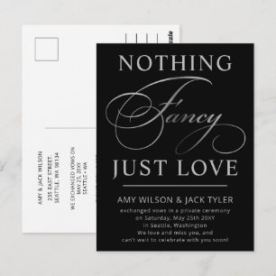Carte Postale Faire-Part de Mariage Rien de Fantaisiste Juste de