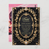 Carte Postale Faire-part de mariage royale (Devant / Derrière)