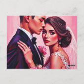 Carte Postale Faire-part de mariage royale (Dos)