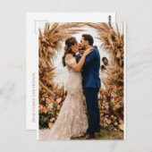 Carte Postale Faire-part de mariage royale (Devant / Derrière)