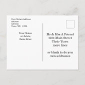 Carte Postale Faire-part de mariage Suite Blue Peony sur mariage (Dos)