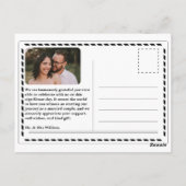 Carte Postale Faire-Part de Mariage Unique Moderne Élégant Remer (Dos)