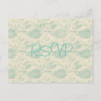 Faire-part de mariage vintage Paisley avec photo e