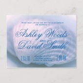 Carte postale Faire-part de mariage White Seashell (Devant)