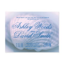 Carte postale Faire-part de mariage White Seashell