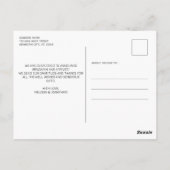 Carte Postale Faire-part de naissance à l'ardoise photo de nouve (Dos)