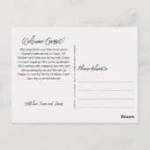 Carte Postale Faire-part de naissance avec collage de photos élé (Dos)