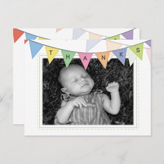 Carte postale Faire-part de naissance bébé (Devant / Derrière)