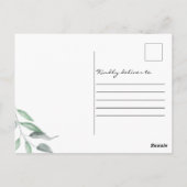 Carte Postale Faire-part de naissance Bébé Eucalyptus Photo Amou (Dos)