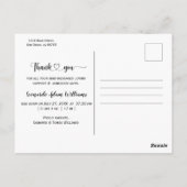 Carte Postale Faire-part de naissance bébé moderne Merci photo (Dos)