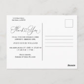 Carte Postale Faire-part de naissance bébé moderne Merci photo (Dos)