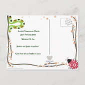 Carte postale Faire-part de naissance bébé ours (Dos)