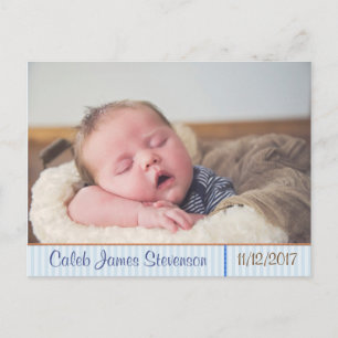 Carte postale Faire-part de naissance bébé personn