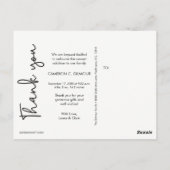 Carte Postale Faire-part de naissance de Baby shower photo verti (Dos)