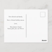 Carte Postale Faire-part de naissance de bébé pour l'Action de g (Dos)