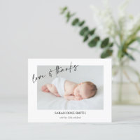Faire-part de naissance de calligraphie de paysage