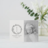 Carte postale faire-part de naissance de la couron (Debout devant)