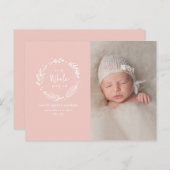 Carte postale faire-part de naissance de la couron (Devant / Derrière)