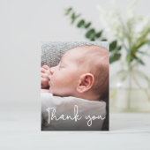 Carte Postale Faire-part de naissance de Merci de Baby shower ve (Debout devant)