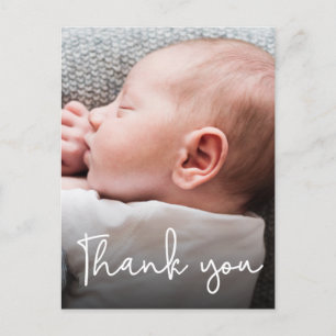Carte Postale Faire-part de naissance de Merci de Baby shower ve
