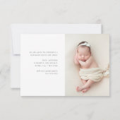 carte postale faire-part de naissance de script mo (Dos)