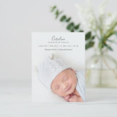 Carte Postale Faire-part de naissance de superposition photo de (Debout devant)