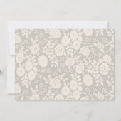 Carte postale Faire-part de naissance fille bébé (Dos)