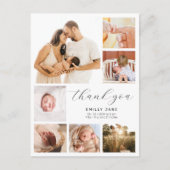 Carte Postale Faire-part de naissance moderne multi 7 collage de (Devant)