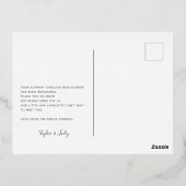 Carte postale Faire-part de naissance personnalisé (Verso)