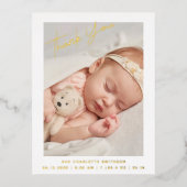 Carte postale Faire-part de naissance personnalisé (Recto)