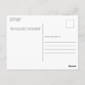 Carte Postale Faire-part de naissance Photo Collage|Four Photos (Dos)