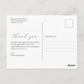 Carte Postale Faire-part de naissance photo simple moderne Hello (Dos)