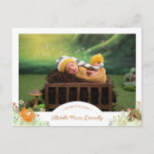 Carte postale Faire-part de naissance photo Woodla (Devant)