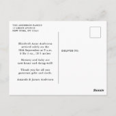 Carte Postale Faire-part de naissance Remerciement Collage photo (Dos)