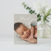 Carte Postale Faire-part de naissance Remerciements pour Baby Sh (Debout devant)