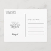 Carte Postale Faire-part de photo de remise de diplôme manuscrit (Dos)