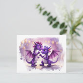 Carte Postale *~* Faire-part de photo fantaisiste Dragon AP48 Ca (Debout devant)