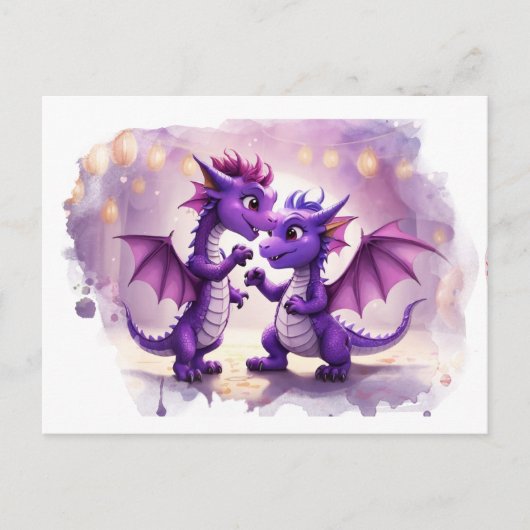Carte Postale *~* Faire-part de photo fantaisiste Dragon AP48 Ca (Devant)