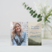 Carte Postale Faire-part de remise de diplôme et remerciement av (Debout devant)